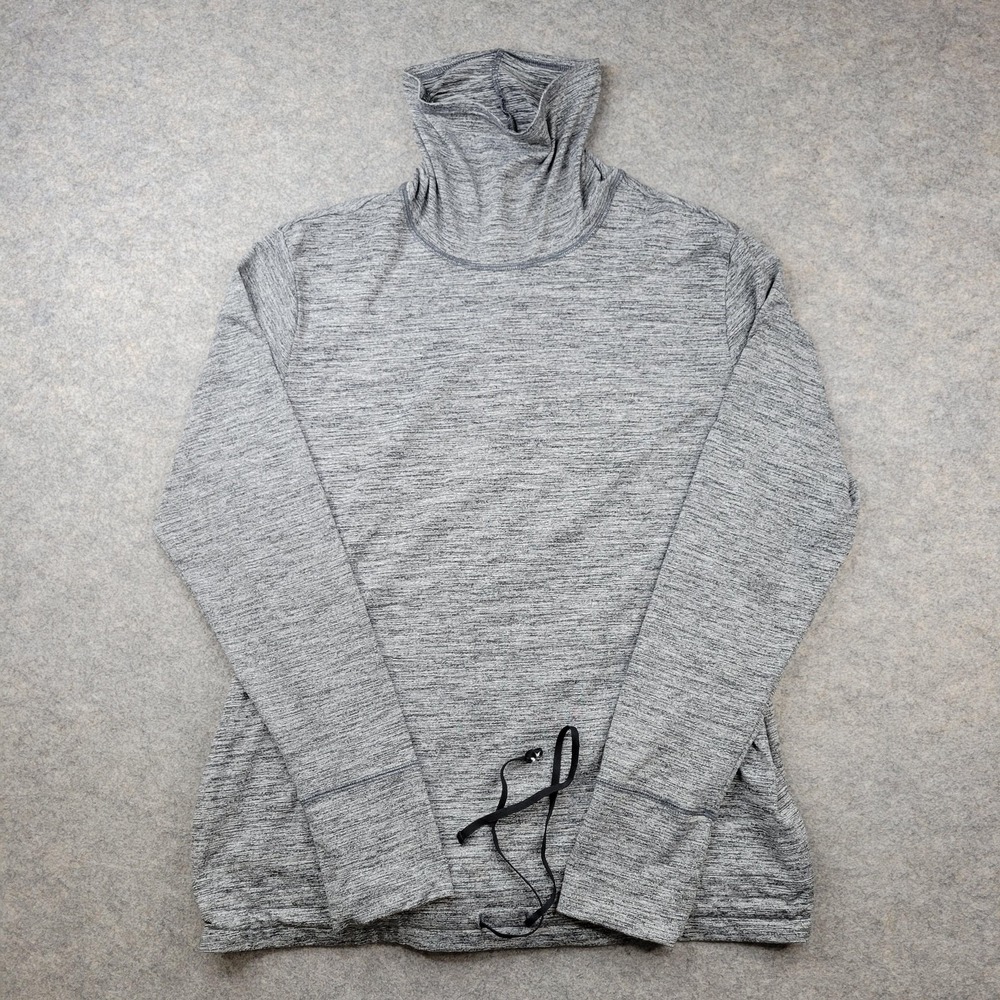 Nike Shirt Mens XL Gray Dri-FIT Long Sleeve Turtleneck Athletic Running Top Gym